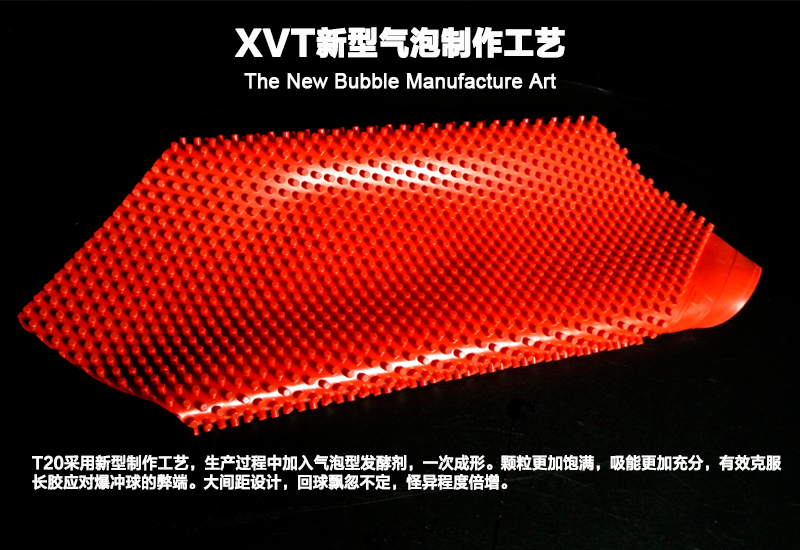 XVT T20 Bubble Tech Medium OX Long Pimples Table Tennis rubber